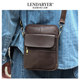 Lendaryer Single Shoulder Bag for Men, First-Layer Cowhide, Classy Business Casual Work Clothing Crossbody Bag, Retro Simple Backpack