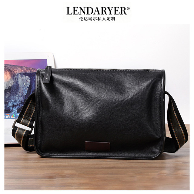 Lendaryer Shoulder Bag Men's New Classy Urban Business Travel and Work Clothing Multi-Compartment Large-Capacity Crossbody Bag