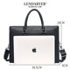 Lendaryer Briefcase Men's Genuine Leather First-Layer Cowhide Handbag Business Travel Multi-Compartment Computer Bag