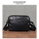 Lendaryer New Genuine Leather Crossbody Bag for Men, First Layer Cowhide, Fashionable and Casual Men's Shoulder Bag, Simple Small Square Bag