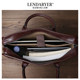 Lendaryer Briefcase Men's New Classy Genuine Leather First-Layer Cowhide Handbag Business Travel Computer Bag