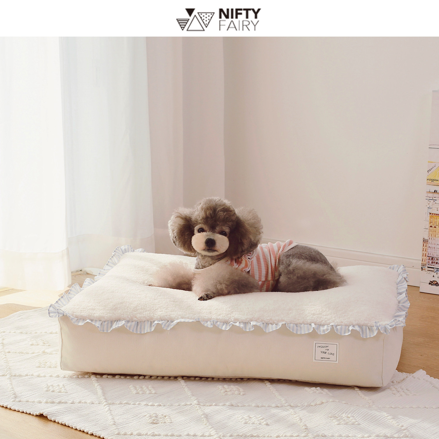 Minan Pet Mat Autumn and Winter Warm Velvet Soft Red Demovable Dog News Red Marzis Fa Firedog