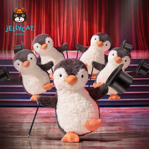 Jellycat, рождественская милая плюшевая успокаивающая игрушка, кукла, Великобритания, пингвин, подарок на день рождения