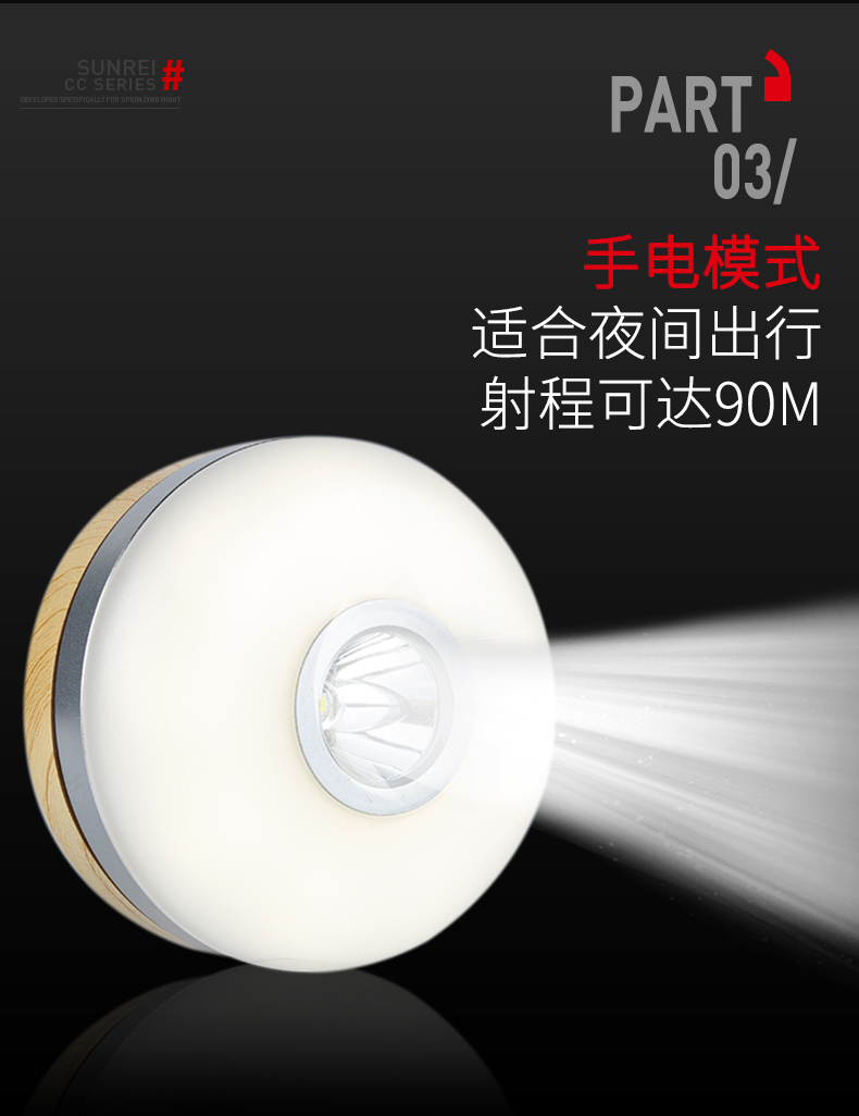 Shan Li trại đèn cắm trại đèn lều đèn cắm trại đèn ngoài trời đèn khẩn cấp ánh sáng đèn pin nam châm hấp thụ đèn siêu sáng