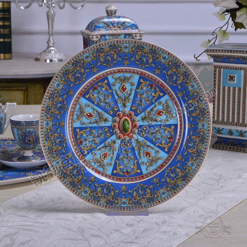 Under glaze coffee pot sugar can milk pot coffee cup plate tea tray pallet fruit plate vase clock
