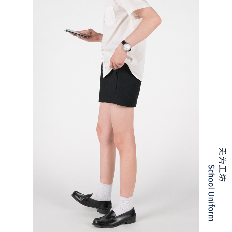 【Wuwei Workshop】Jk Dk Shorter Shorts~ Youthful High-Waisted Three-Quarter Shorts