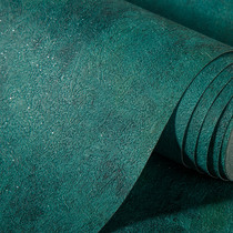 Ink Green Retro Mottled American Pure Color Vegan Color Living Room Wallpaper Clothing Shop Nordic Wind Upscale Peacock Green Wallpaper