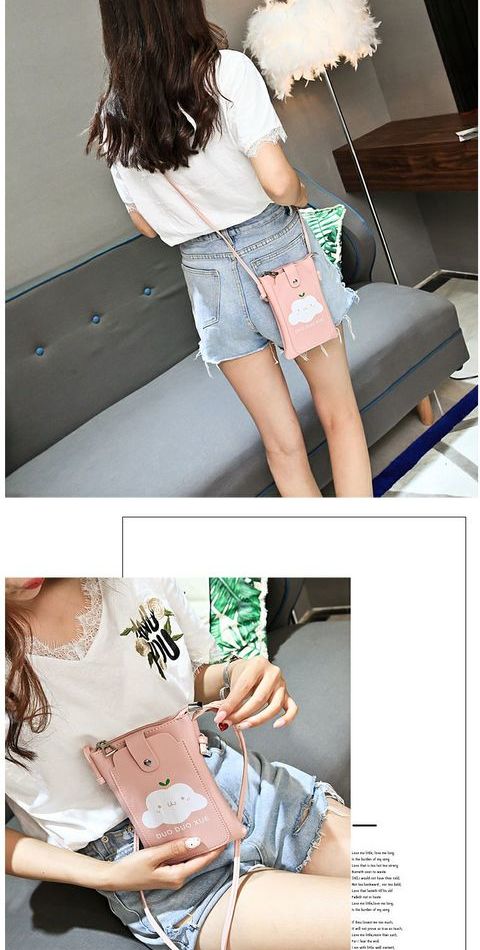 Túi đựng điện thoại di động nữ 2017 sinh viên mới ngày Harajuku Hàn Quốc đại học đám mây đơn giản - Túi điện thoại túi đựng điện thoại đeo hông