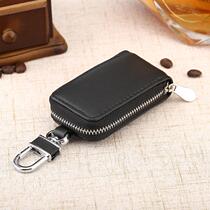 Korean soft leather key bag multi-buckle ring male and female key case key chain car waist hanging car remote control key bag