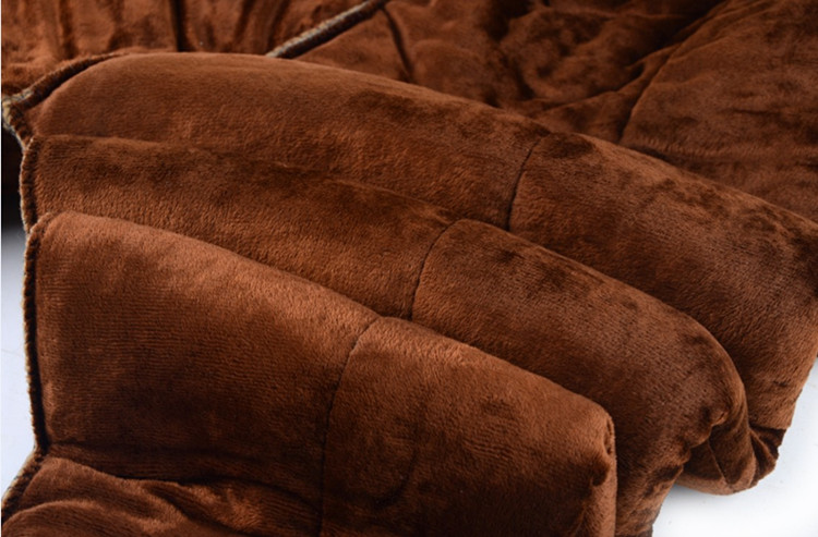 Mùa đông áo khoác cotton ba lớp màu camel nam cộng với nhung dày trung niên và mập cộng với tăng để mở quần áo cotton cotton ấm áp shop thời trang nam