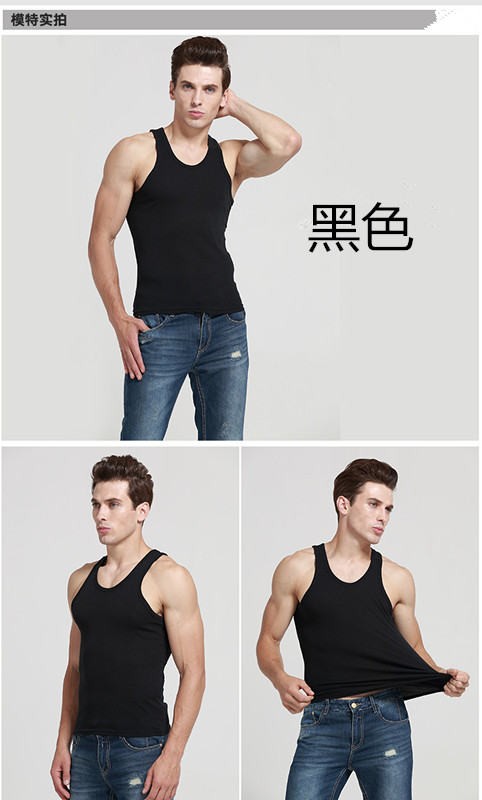 Hai mảnh của trung và cũ tuổi cotton vest trắng áo không tay cộng với phân bón để tăng rào cản cotton nam vest