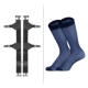 Темно -синие 2 пары + 1 пара зажимов носков