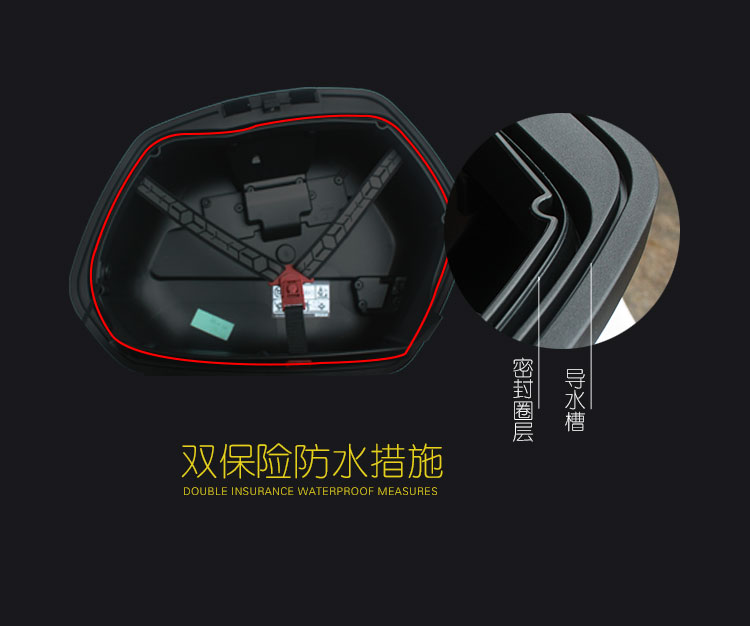 Đuôi xe máy SHAD Xiade gsx250r lò xo 650NK bên hộp DL250 Huanglong 300 phổ SH36 hộp đựng đồ cho xe máy