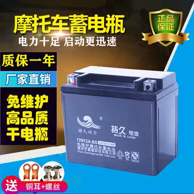 Locomotive battery YTX12A Chunfeng 650NK400 Guangyang 250 rowing 300 battery 12V12AH battery