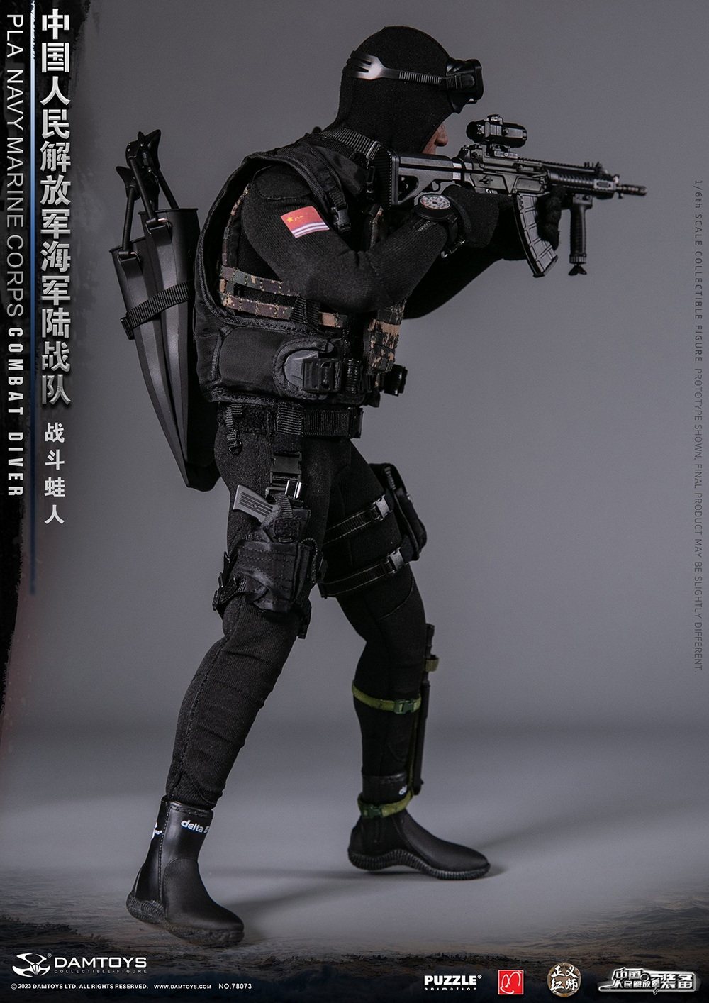 DAMTOYS 78073 PLA Marine Corps Combat Frogman 1/6 Action Figure