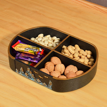 New Chinese Zen coffee table High-grade nut plate paper towel living room household candy fruit storage box Melon seeds dried fruit box