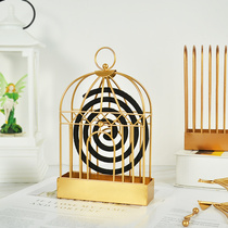 Nordic creative mosquito coil rack Mosquito coil plate holder Household practical multi-functional mosquito coil stove Metal sandalwood gray plate hanging type