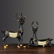 Zhaocai has deer entrance living room TV cabinet wine cabinet study office ornaments new Chinese home decorations