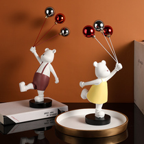 Healing cute Net red balloon bear ornaments childrens room bedroom home decorations for birthday gifts