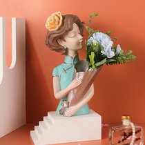 Beauty flower arrangement decoration TV cabinet porch wine cabinet desktop decoration wedding gift creative simulation flower art