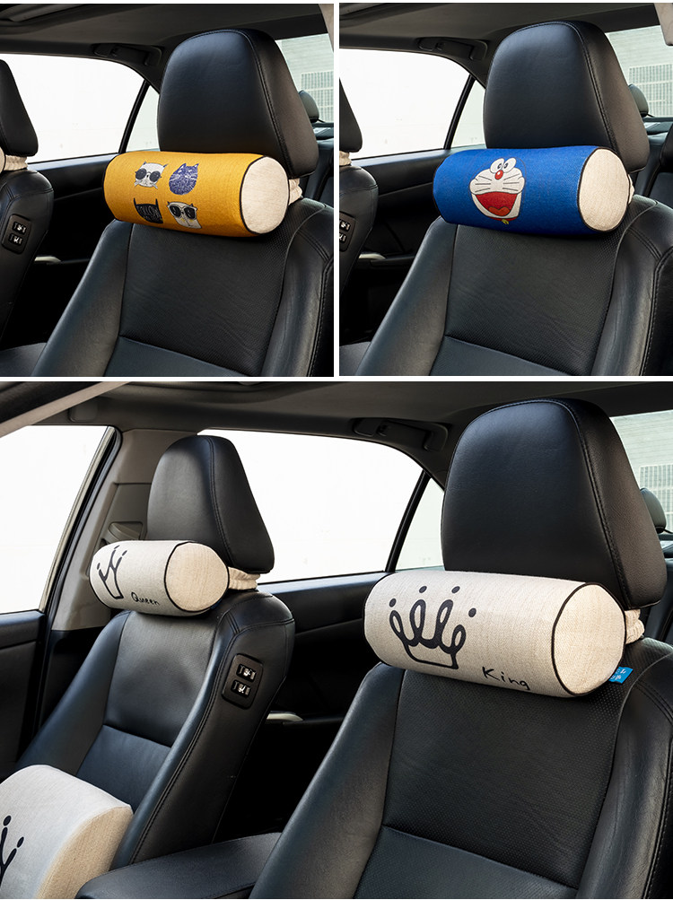 Car headrest a pair of car neck pillow back cushion creative seat sports seat car
