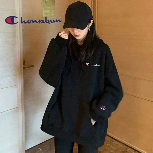 Осенняя толстовка, лонгслив для влюбленных с капюшоном, оверсайз, с вышивкой