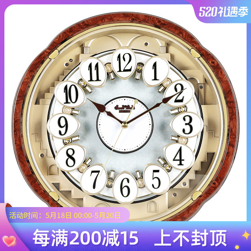 Livocal Hanging Clock Living Room Home Fashion Minimalist Creative Eurostyle Light Lavish Luxury Atmospheric Bedroom Watches Free