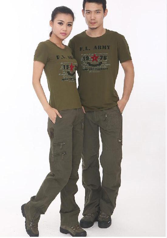 Wild Survival Army Fan Trang phục ngoài trời Thể thao giản dị Phụ nữ ngắn tay Mùa hè Cotton Slim Áo thun 2301 - Những người đam mê quân sự hàng may mặc / sản phẩm quạt quân đội nón bộ đội