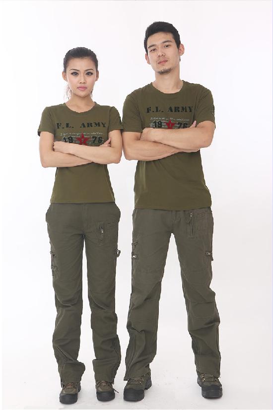 Wild Survival Army Fan Trang phục ngoài trời Thể thao giản dị Phụ nữ ngắn tay Mùa hè Cotton Slim Áo thun 2301 - Những người đam mê quân sự hàng may mặc / sản phẩm quạt quân đội nón bộ đội