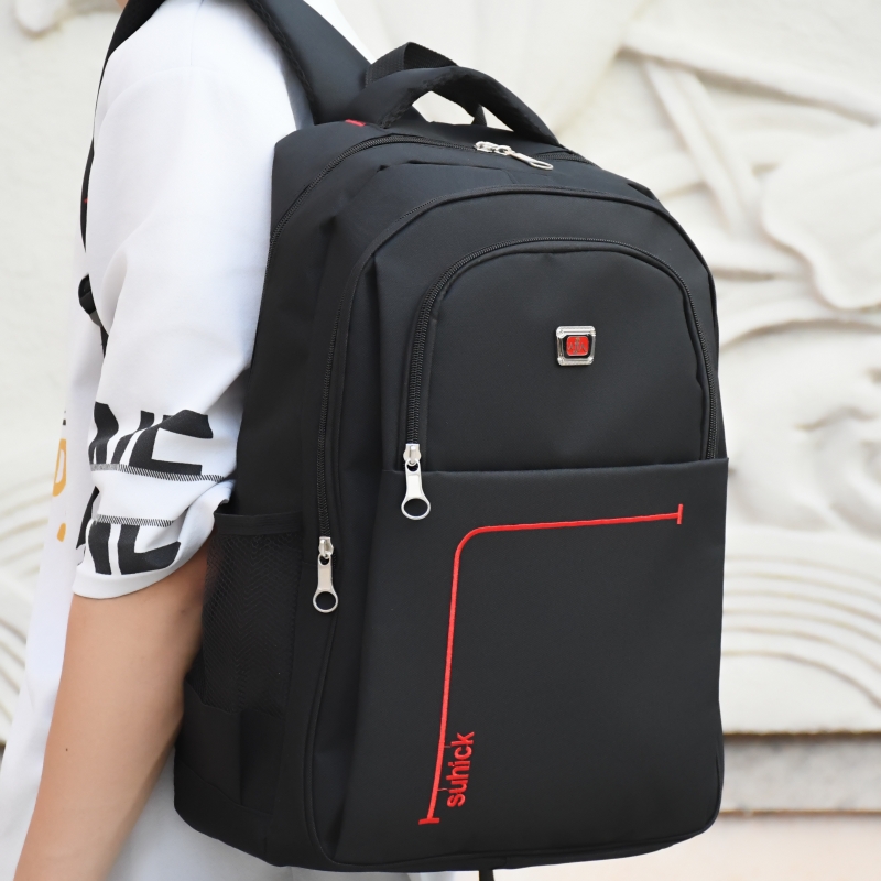 Casual Simple Backpack Men's Fashion Trend Business Travel Computer Backpack Women's Lightweight School Bag for High School Students