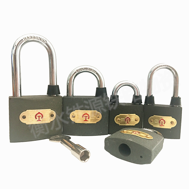 Signal lock railway signal lock through unlocking inner hexagon inner pentagon inner triangle padlock switch lock signal lock key