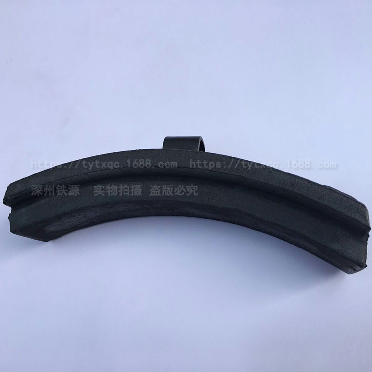 Tieyuan factory direct sales high phosphorus cast iron brake shoe train brake shoe locomotive brake shoe cast iron brake shoe brake pad
