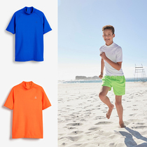 Small discount ▏ British single 2-16 year old childrens swimming top boy outdoor sunscreen quick-drying beach swimsuit