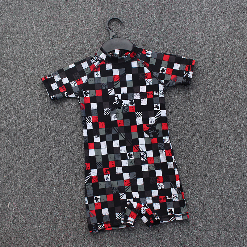 Small discount ▏Boys swimsuit cartoon children with swimsuit surfing swimsuit speed dry belt zipper baby