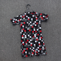 Small discount ▏ boy swimsuit cartoon childrens one-piece swimsuit surfing swimsuit quick-drying with zipper baby