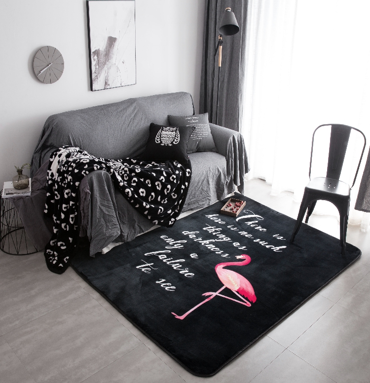 Tide nhung dày thảm chống trượt mat mat bò cửa sổ hình chữ nhật và phòng ngủ sống cà phê phòng thảm thảm yoga bảng - Thảm sàn nhựa trải sàn