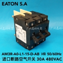 EATON S A Inlet circuit breaker air switch 30A 480V 3 pole 3p AM3R-A0-L1-15-D