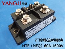 Yangming single-phase half-controlled bridge controllable rectifier bridge module MFQ MTF60A 1600V rectifier thyristor module