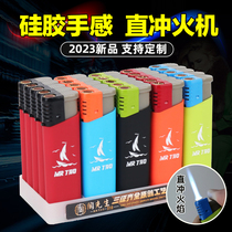 Mr. Tao windproof lighter Lighter Creative Personality Tide Card Straight Flush Lighter Customized to make printed word inflatable explosion protection