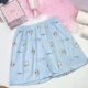 Quần Pijama cotton nữ có sọc Mùa hè đi bộ về nhà Trang chủ Thun lưng rộng Chân ngắn thể thao Quần ngắn ở nhà - Quần tây