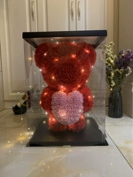 55 -см станция медведь Благородное красное+подарочная коробка+свет