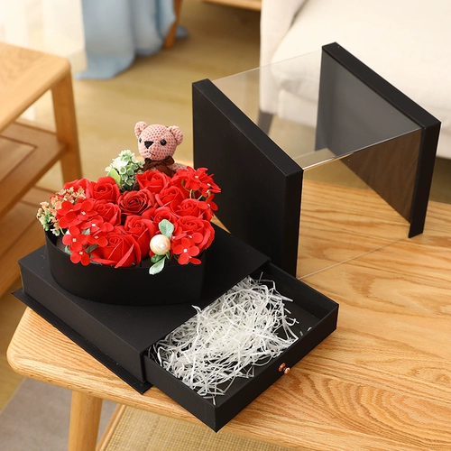 Вечная жизнь цветочный цветочный ящик для единорога роза цветочный зверь для свадьбы День рождения подарки подарки Отправить девочкам и жену подруги