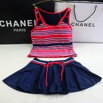 2019 Junfei childrens swimsuit girl middle-aged childrens child split flat corner baby swimsuit childrens swimwear