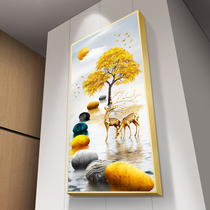 Diamond embroidered 2022 new full drill living-room 5d handmade diamond painting Xuanguan Vertical version Pearl embroidered with drilled cross embroidered deer