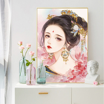 2022 New Diamond Painting Full Drill Living-room Bedroom Dot Drilling Cross Embroidered Ancient Wind Small Piece 5d Stick Drill Drawing Cartoon Cartoon