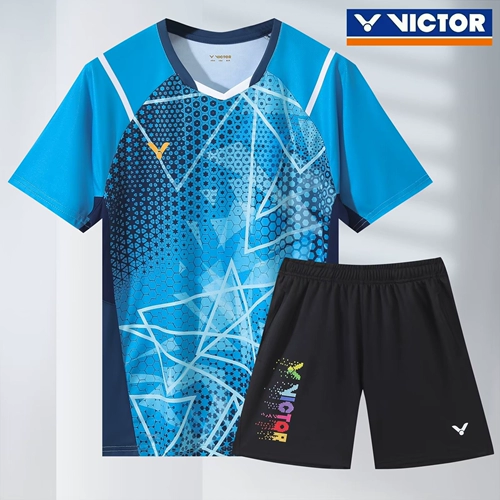 Многоцветная быстросохнущая форма для бадминтона, короткий рукав, делается под заказ