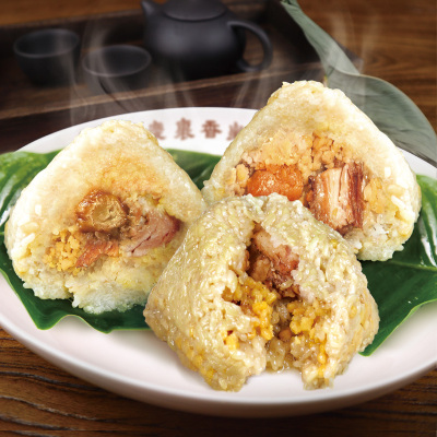 【广东特产】绿豆鲜肉蛋黄粽子800克