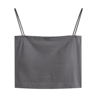 Kale elastic slimming sling ສໍາລັບແມ່ຍິງ 2023 summer ໃຫມ່ເກົາຫຼີ slim ສັ້ນສີແຂງ inner wear ແບບສະຫວັດດີການ
