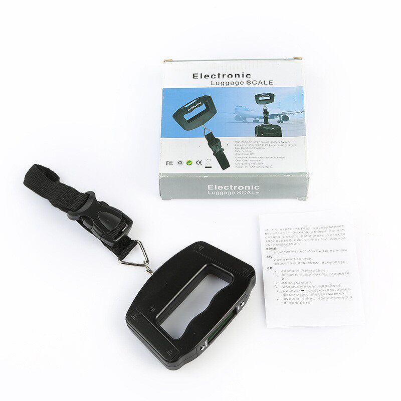 50kg 10g large handle luggage portable scale portable fishing scale household electronic portable weighing luggage travel scale