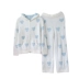 Pijama nữ mềm mại đồ ngủ cardigan dây kéo đầy yêu thương, có mũ trùm đầu dày nửa mặt lông cừu dễ thương bộ đồ phục vụ tại nhà - Bên ngoài ăn mặc Bên ngoài ăn mặc